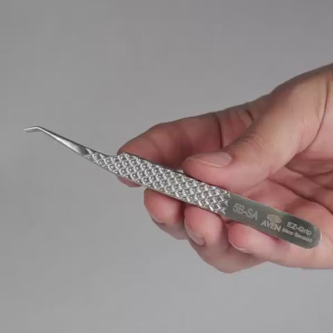Video - EZ Grip Micro-Serrated Tweezers Stainless Steel, 5B Pattern