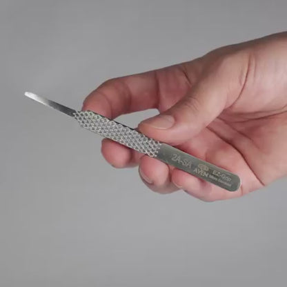 EZ Grip Micro-Serrated Tweezers Stainless Steel, #2A Pattern