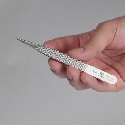 EZ Grip Micro-Serrated Tweezers Stainless Steel, 3 Pattern
