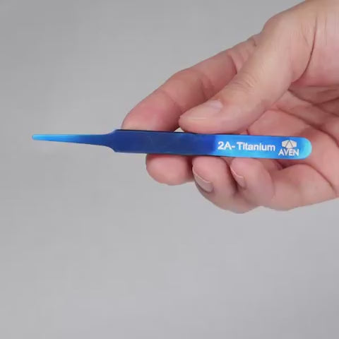 Video - Aven Titanium Blue Tweezers, Pattern #2A
