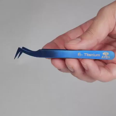 Video - Aven Titanium Blue Tweezers, Pattern #6