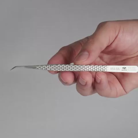Video - EZ Grip Micro-Serrated Tweezers Stainless Steel, 65A Pattern