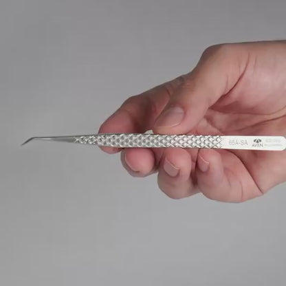 Video - EZ Grip Micro-Serrated Tweezers Stainless Steel, 65A Pattern