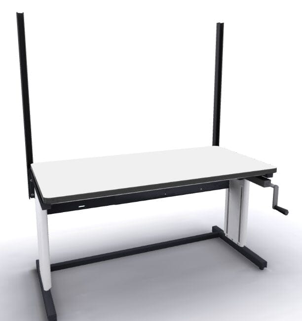 Production Basics Double-Sided Uprights for Easy-Lift Dual Leg Series Workstations