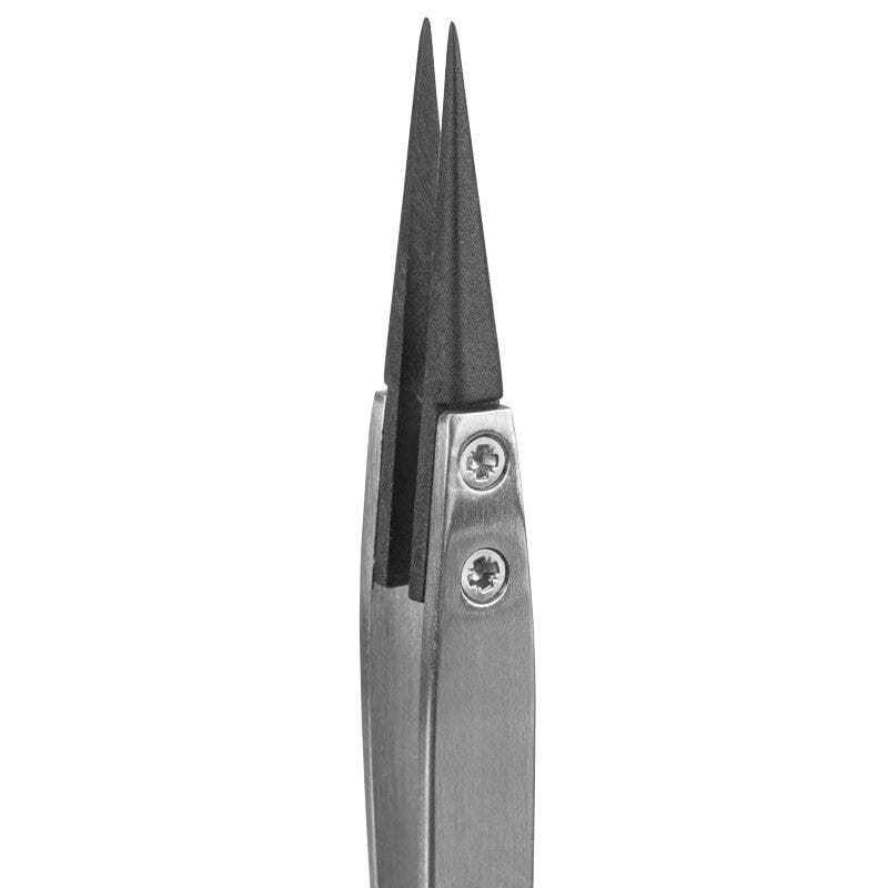 Tronex 00-CB-SA-CH Precision SS Tweezer with Replaceable Carbon Fiber Tips, Style 00