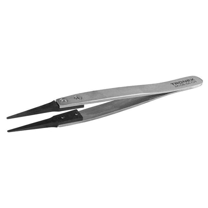 Tronex 2A-CB-SA-CH Precision SS Tweezer with Replaceable Carbon Fiber Tips, Style 2A