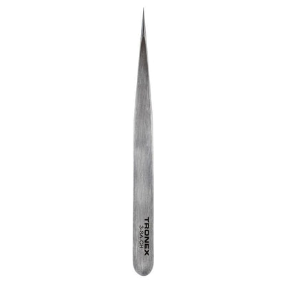 Tronex 3-SA-CH - Precision Stainless Steel Tweezers Straight Tip Very Fine Style 3