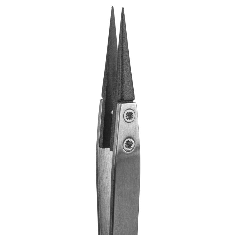 Tronex 3C-CB-SA-CH Precision SS Tweezer with Replaceable Carbon Fiber Tips, Style 3C