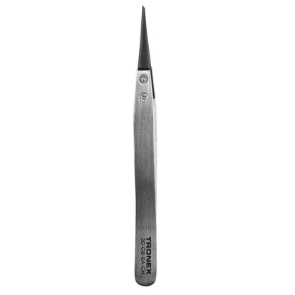 Tronex 3C-CB-SA-CH Precision SS Tweezer with Replaceable Carbon Fiber Tips, Style 3C