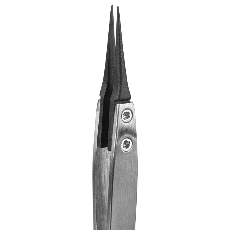 Tronex 5-CB-SA-CH Precision SS Tweezer with Replaceable Carbon Fiber Tips, Style 5