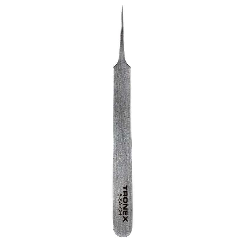 Tronex 5-SA-CH - Precision Stainless Steel Tweezers Extra Taper Tip Very Fine Style 5