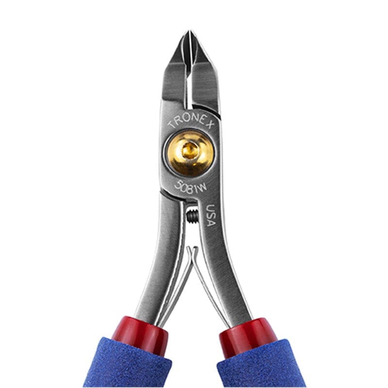 Tronex 5081W Fine Hard Wire Cutter, 50° Wide Head, Class W, Flush