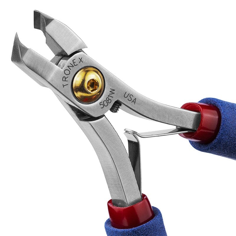 Tronex 5081W Fine Hard Wire Cutter, 50° Wide Head, Class W, Flush