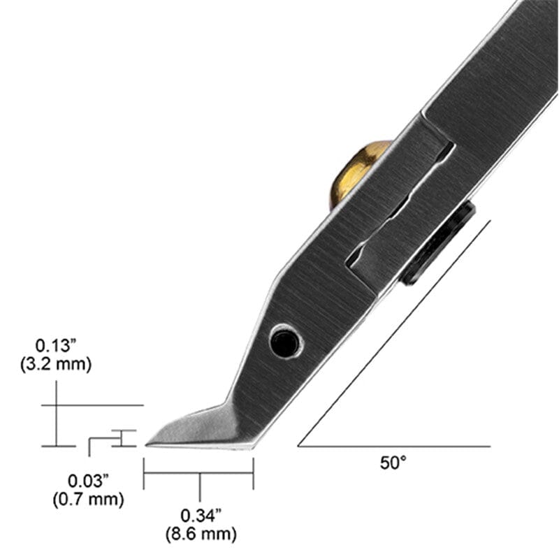 Tronex 5084W Fine Hard Wire Cutter, 50° Thin Head, Class W, Flush