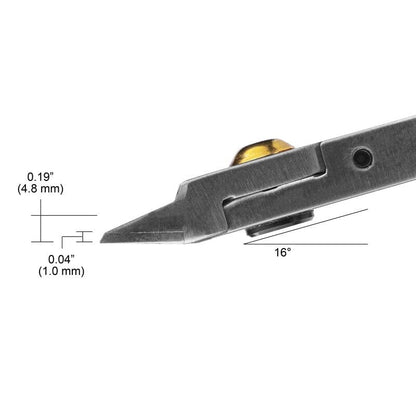 Tronex 5212T Fine Hard Wire Cutter, Taper Head , Class T, Flush