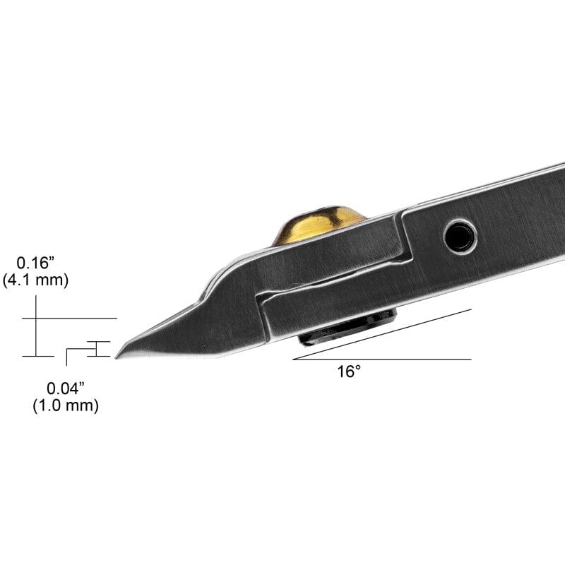 Tronex 5312W Fine Hard Wire Cutter, Miniature Oval, Class W, Flush