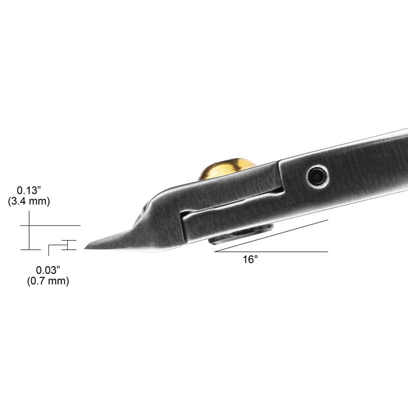 Tronex 5422W Fine Hard Wire Cutter, Taper Relief Head, Class W, Flush