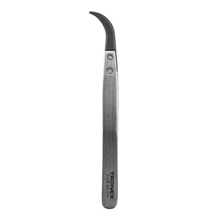 Tronex 7-CB-SA-CH Precision SS Tweezer with Replaceable Carbon Fiber Tips, Style 7