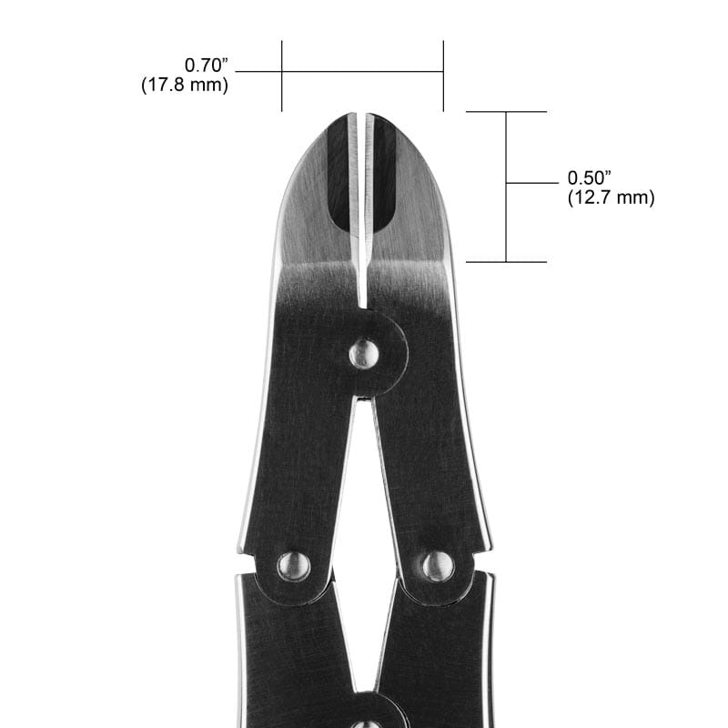 Tronex 7011T Compound Hard Wire Cutter, Tungsten Oval Head , Semi-Flush