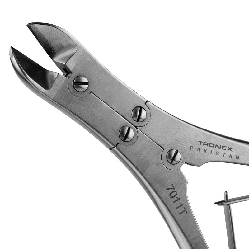Tronex 7011T Compound Hard Wire Cutter, Tungsten Oval Head , Semi-Flush