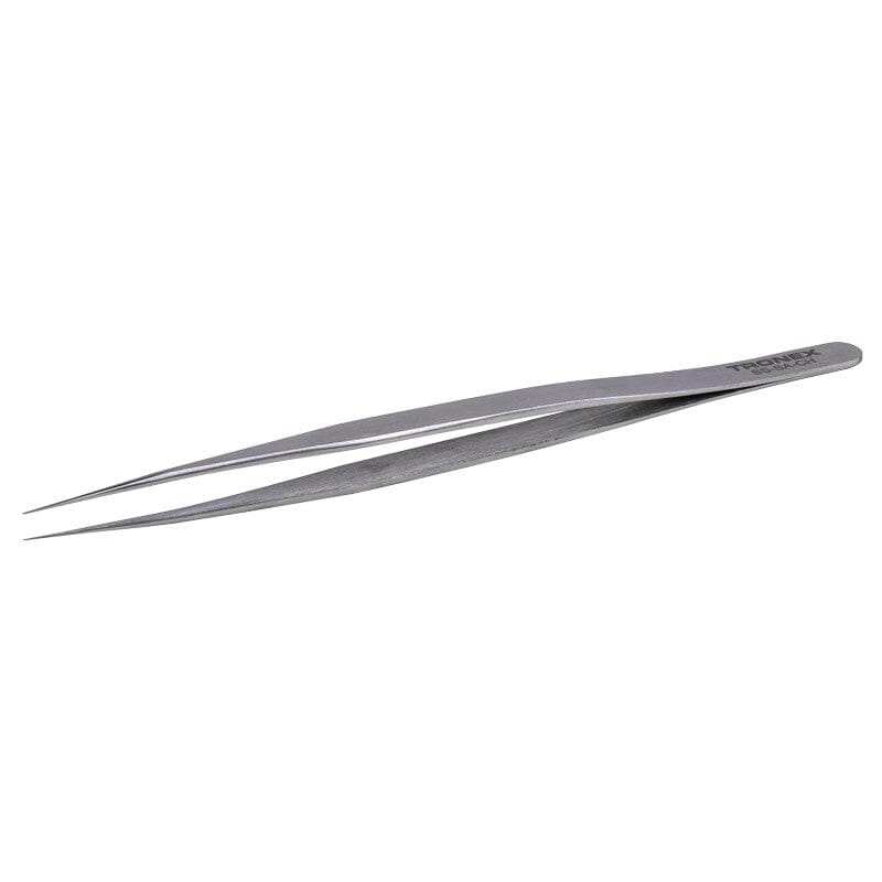 Tronex SS-SA-CH - Precision Stainless Steel Tweezers Long and Thin Tip Very Fine Style SS