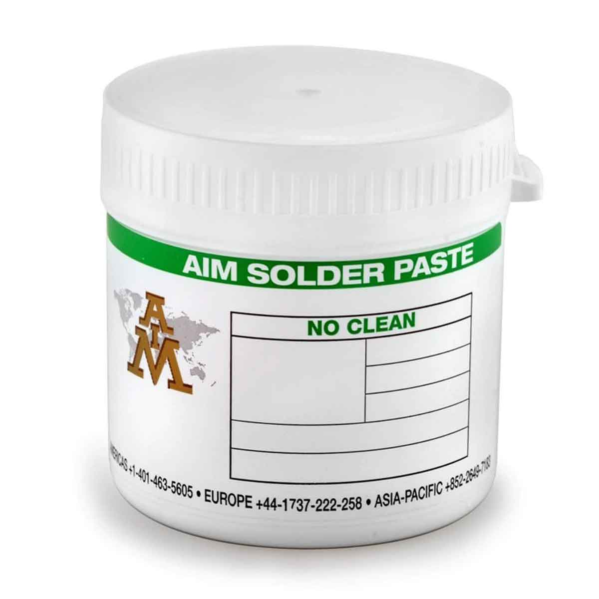 AIM No Clean Solder Paste NC258-SN63/PB37-90-T3, 500 Gram Jar