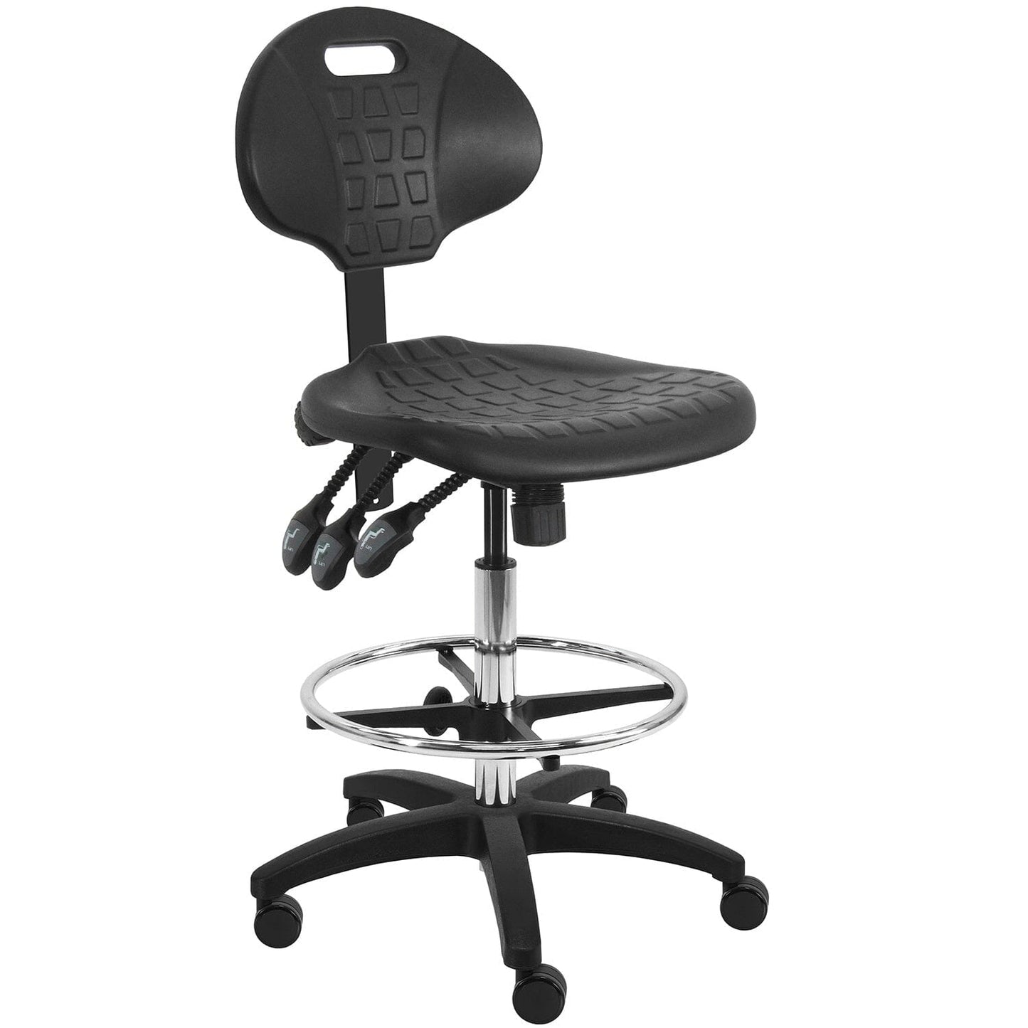 BenchPro Ergonomic Urethane Office Tall Chair with Footring