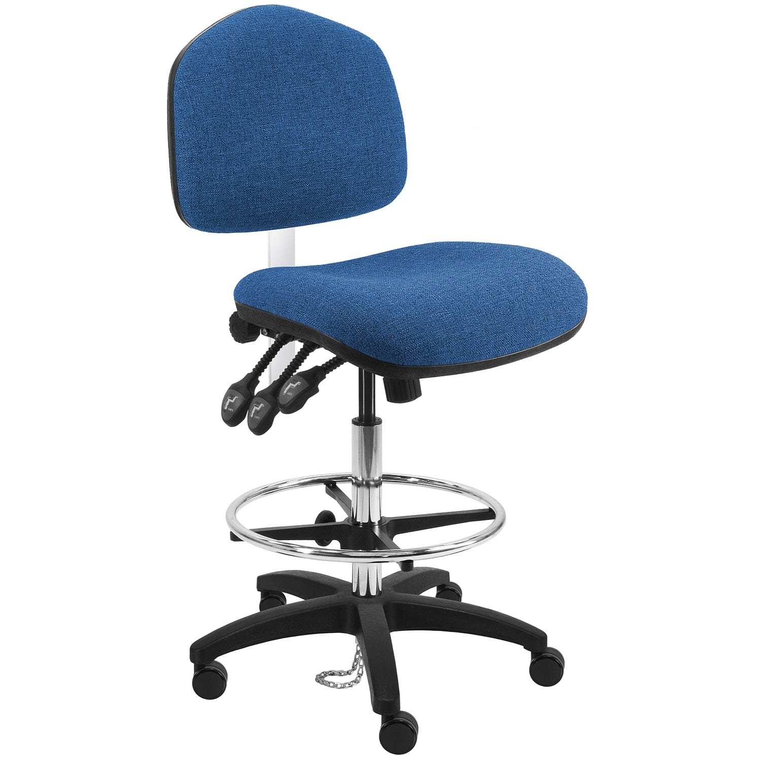 BenchPro Washington ESD Safe Fabric Chair, Tall with Nylon Base