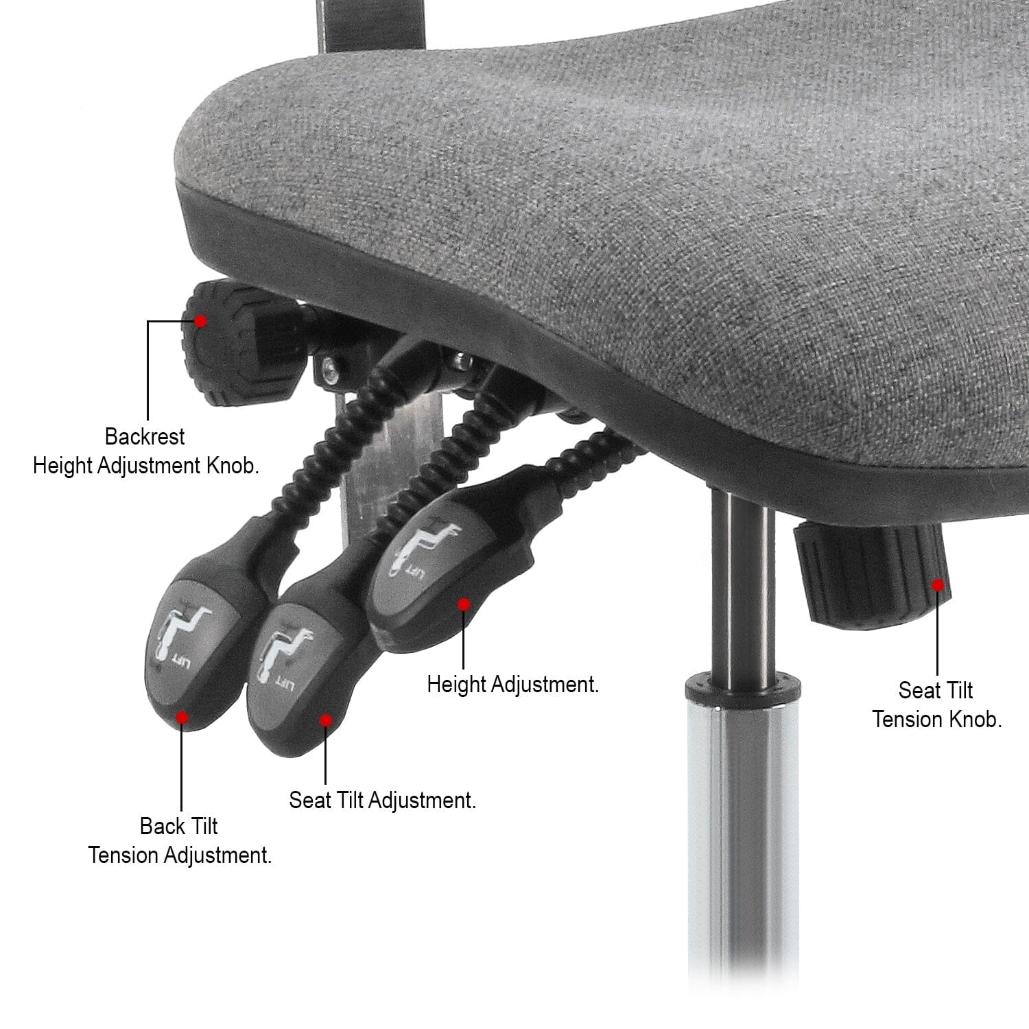 BenchPro Washington ESD Safe Fabric Chair, Tall with Nylon Base