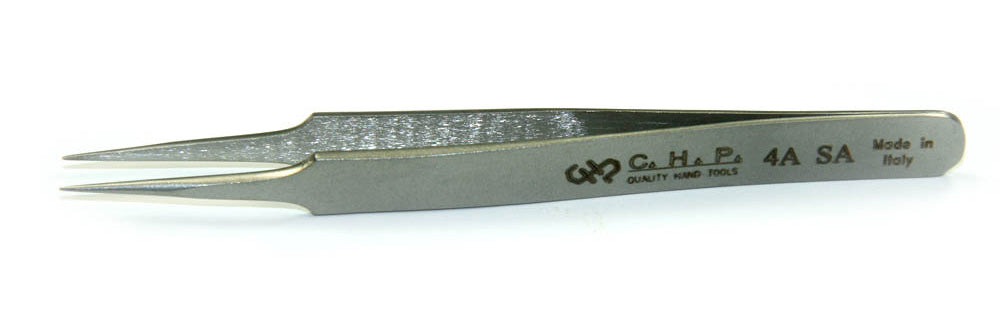 CHP 4.25" Tweezer, Very Fine Point, Strong