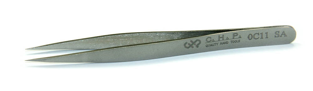 CHP 4.5" Tweezer, Fine Point, Flat Tip