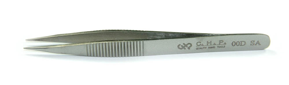 CHP 4.5" Tweezer, Fine Point, Serrated Grip And Tip