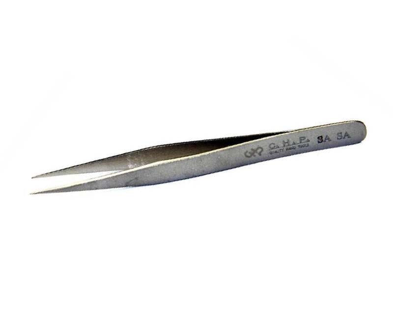 CHP 4.75" Tweezer, Very Fine Point, Strong