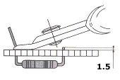 CHP Nipper, Angle, 1.5mm Stand Off, 18g