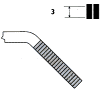 CHP Plier, Long Bent Flat Nose, Serrated