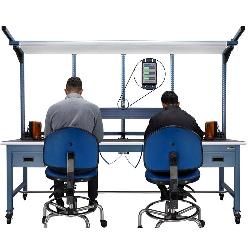 Desco 19655 Dual Operator Continuous Monitor, Single Wire, North Ameri ...