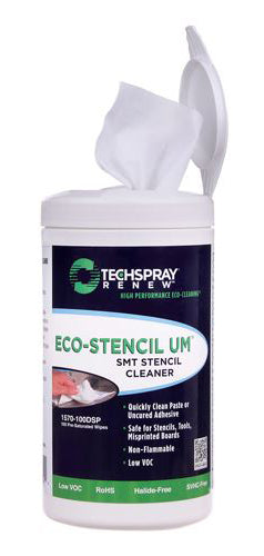 Eco-Stencil UM Pre-Saturated Stencil Cleaner Wipes, 100 ct.