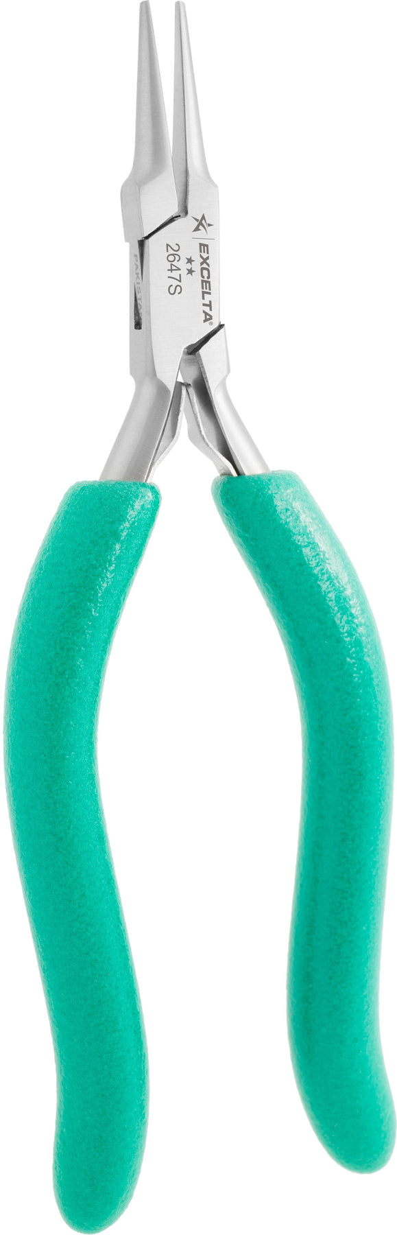 Excelta Pliers 2647S Small Needle Nose, Smooth Jaws, Long Cushioned Gr SMT Supplies