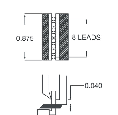 Excelta Standoff Shear Cutter 509-42A-US-040 Very Large Head, Small Frame, Molded Grip, .040" Lead