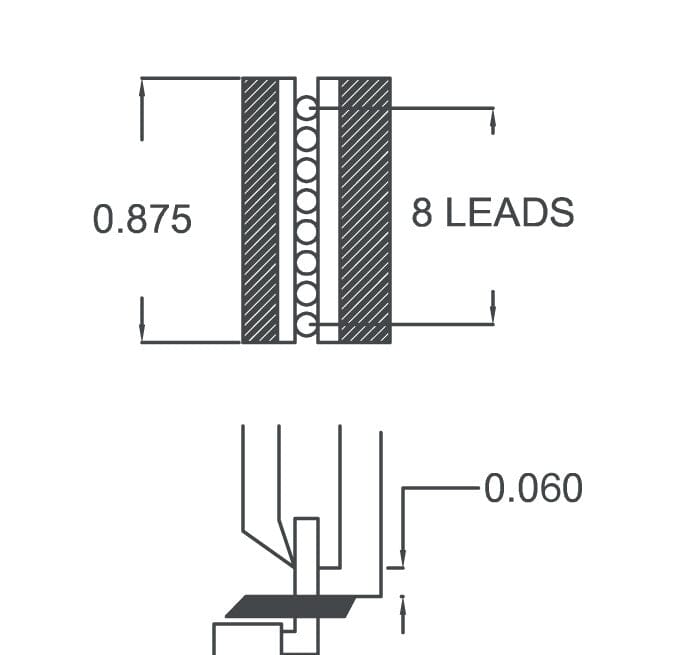 Excelta Standoff Shear Cutter 509-42A-US-060 Very Large Head, Small Frame, Molded Grip, .060" Lead