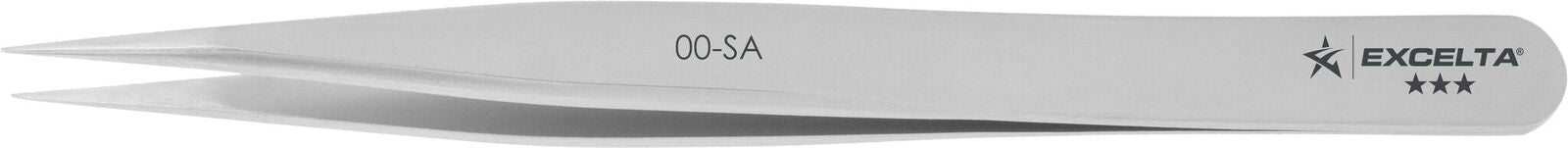 Excelta Tweezers 00-SA Straight Strong Points, Anti-Mag, Neverust Steel 4.5"