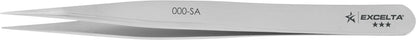 Excelta Tweezers 00 Straight Strong Points, Carbon Steel 4.5"