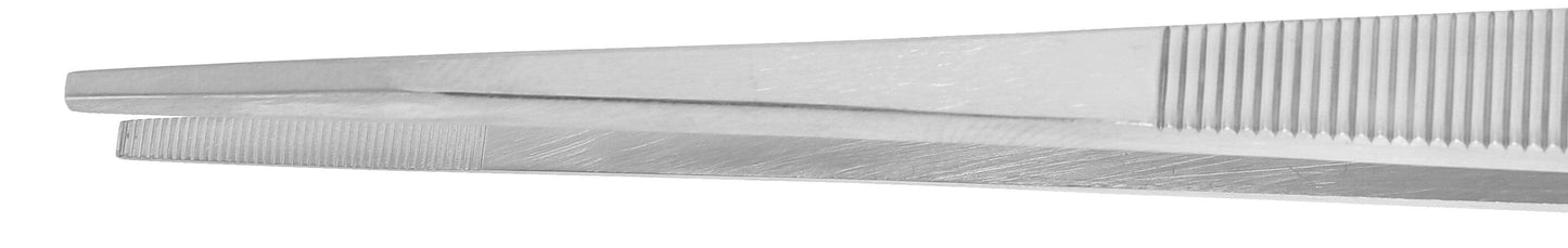 Excelta Tweezers 21-SA-PI Broad Serrared Points, Anti-Mag, Stainless Steel 6"