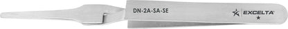 Excelta Tweezers DN-2A-SA-SE Straight Tapered Round Points, Anti-Mag, Stainless Steel 4.75"