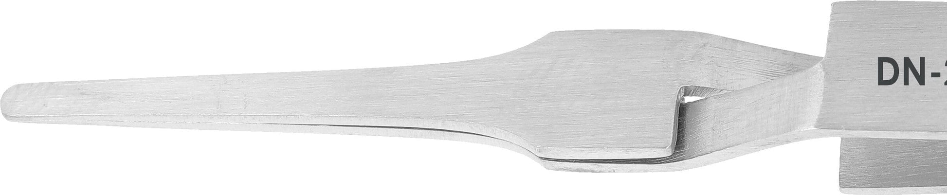 Excelta Tweezers DN-2A-SA-SE Straight Tapered Round Points, Anti-Mag, Stainless Steel 4.75"