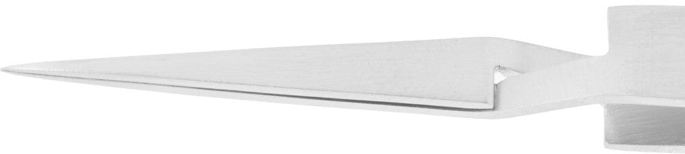 Excelta Tweezers DN-3C-SA-SE Straight Cross Fine Points, Anti-Mag, Stainless Steel 4.25"