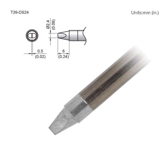 Hakko T39-DS24 Chisel Soldering Tip