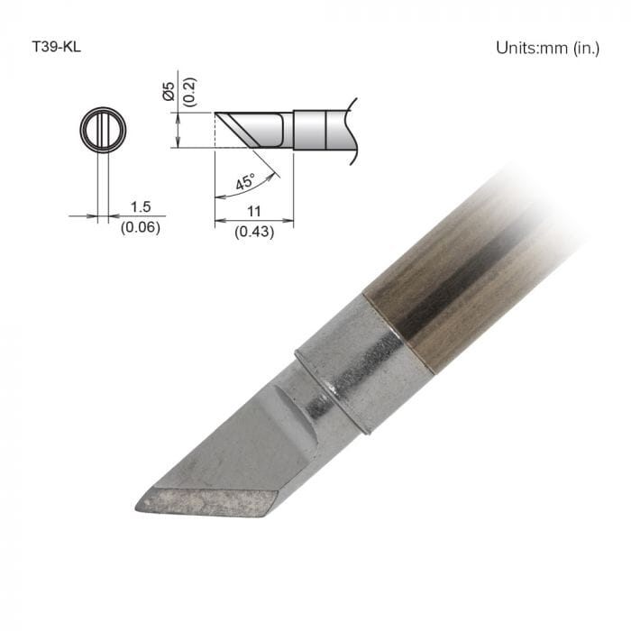 Hakko T39-KL Knife Soldering Tip