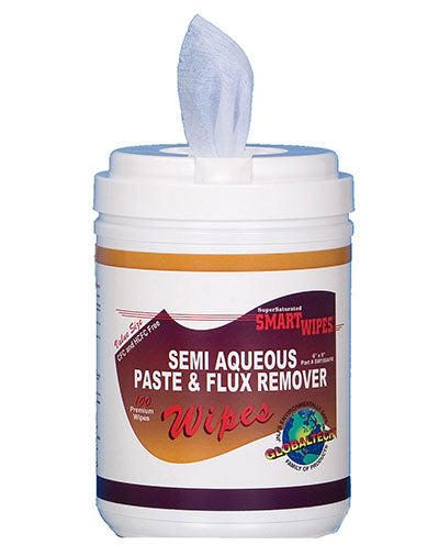 JNJ Industries SW100AFR Semi Aqueous Paste & Flux Remover Wipes, 6" X 9", 100 ct.