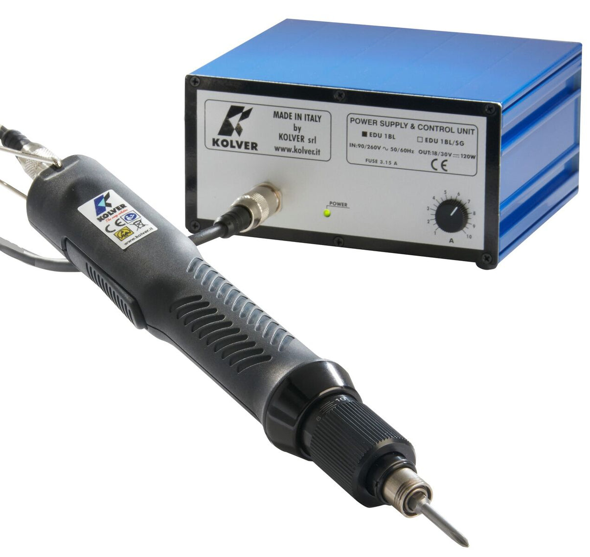Kolver KBL15FR Brushless Electric Screwdriver, Lever Start, 3.5 - 13.3 ...